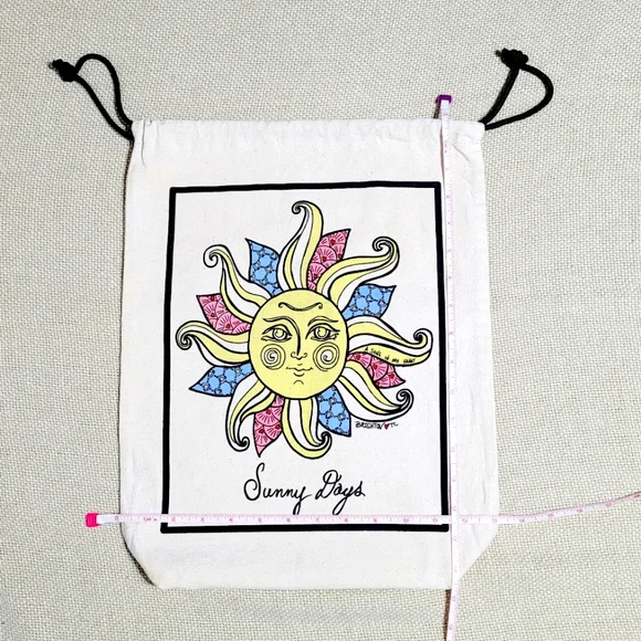 Vintage Brighton Sunny Days Canvas Shoe Dust Tote - Picture 4 of 4